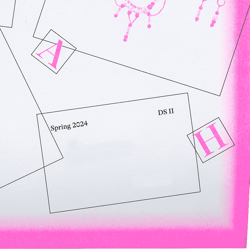 poster design printed with risograph